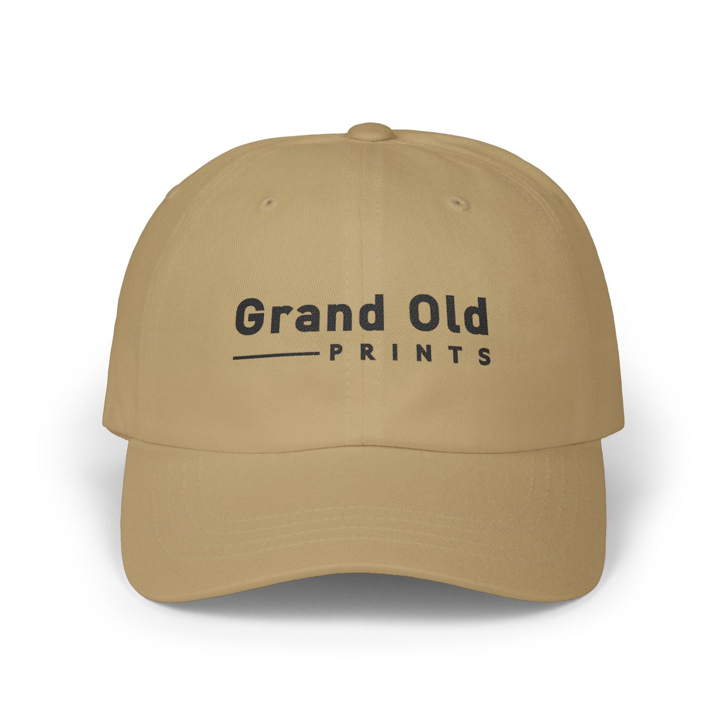 Grand Old Prints - Black Text | Classic Dad Cap