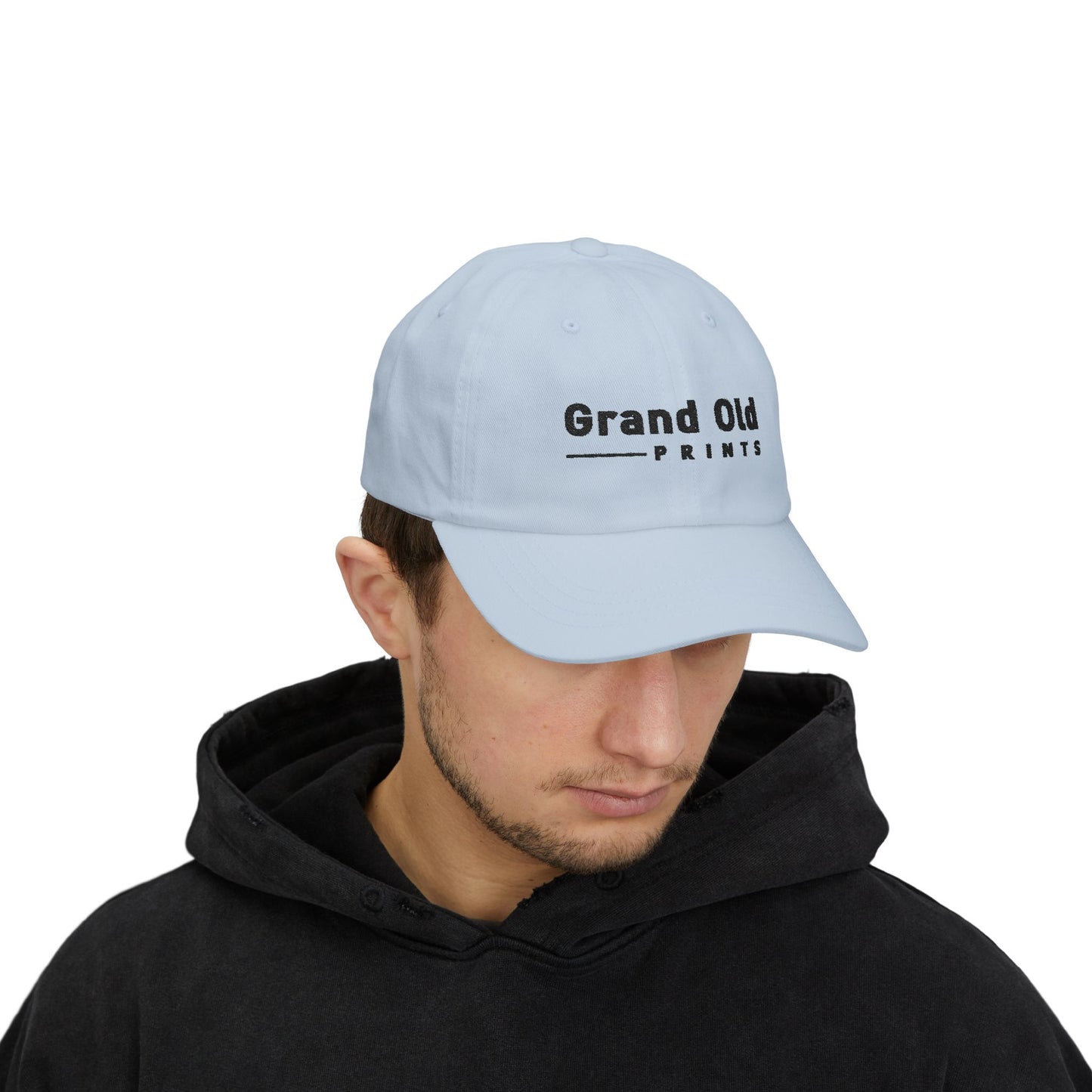 Grand Old Prints - Black Text | Classic Dad Cap