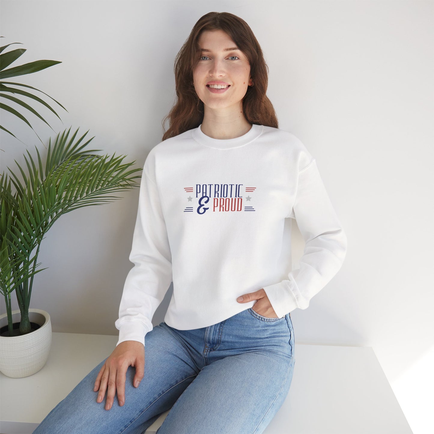 Patriotic and Proud | Graphic Sweatshirt