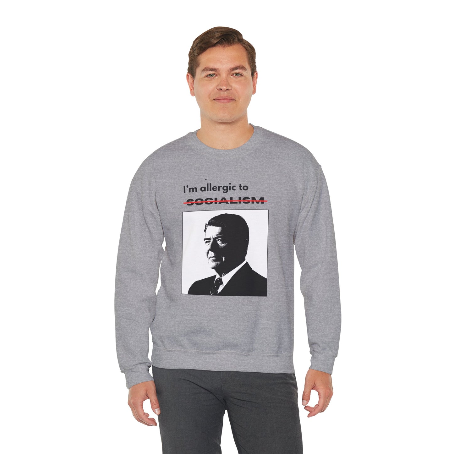 Allergic to Socialism | Graphic Sweatshirt