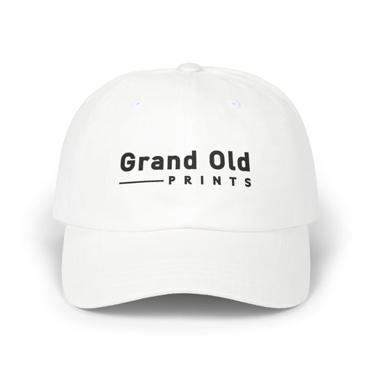 Grand Old Prints - Black Text | Classic Dad Cap