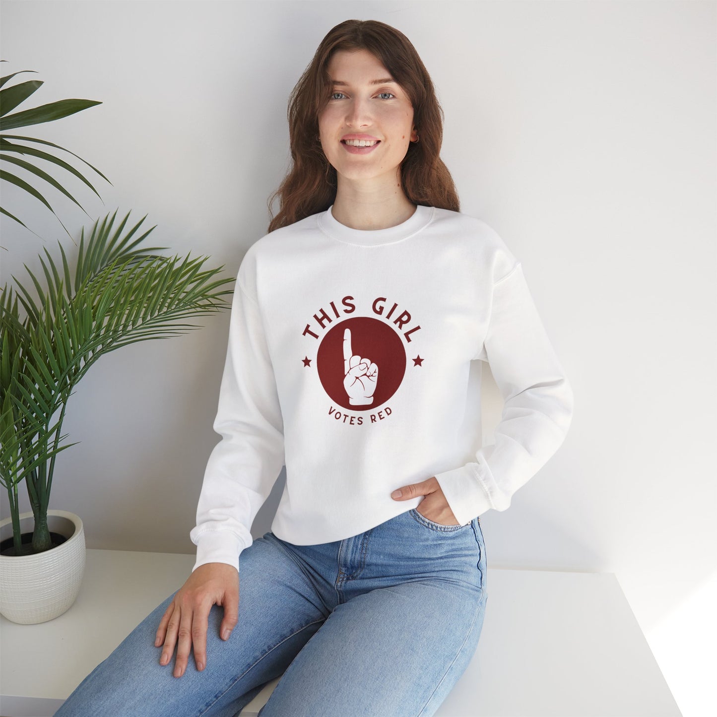 This Girl Votes Red | Graphic Sweatshirt
