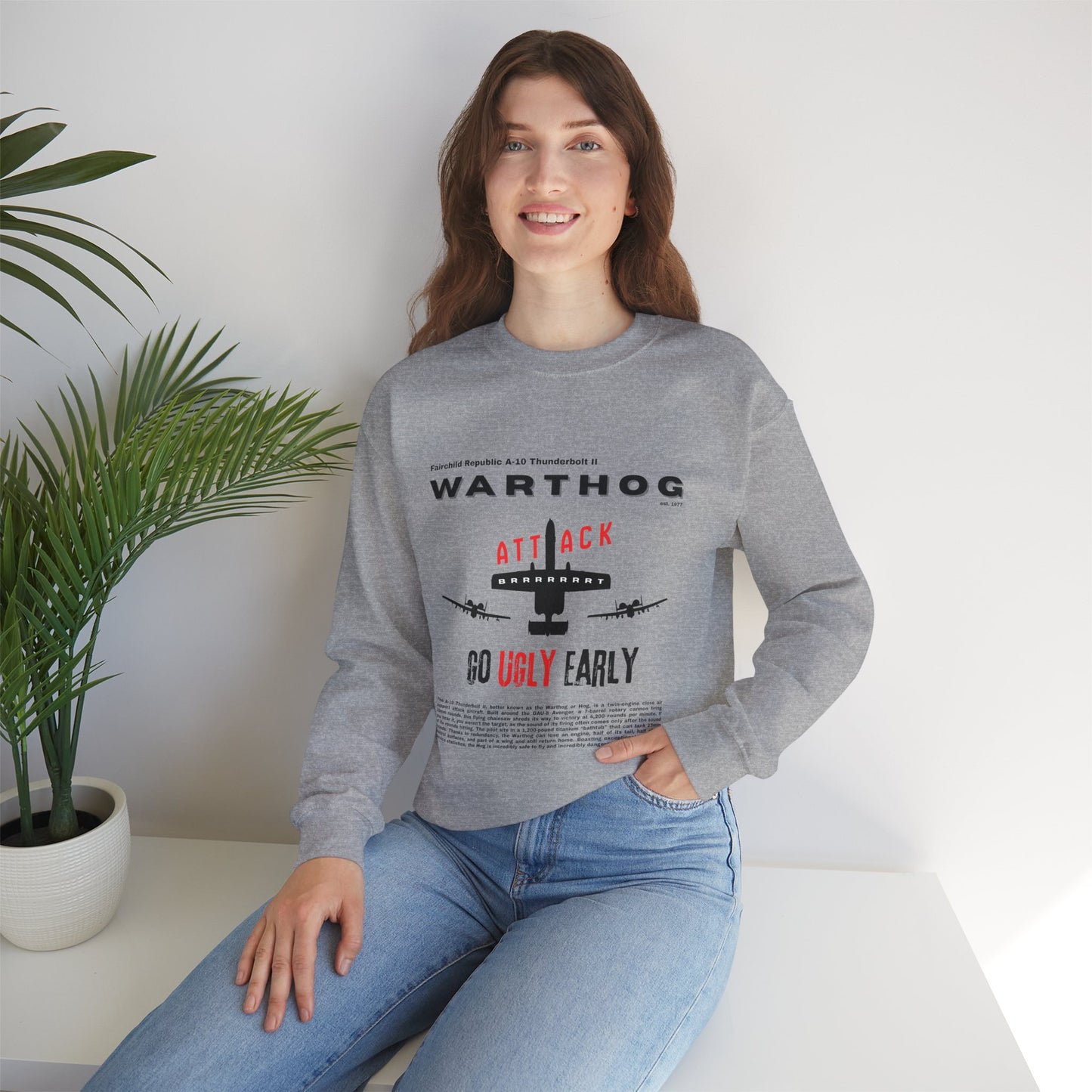 A-10 Thunderbolt "Warthog" | Graphic Sweatshirt