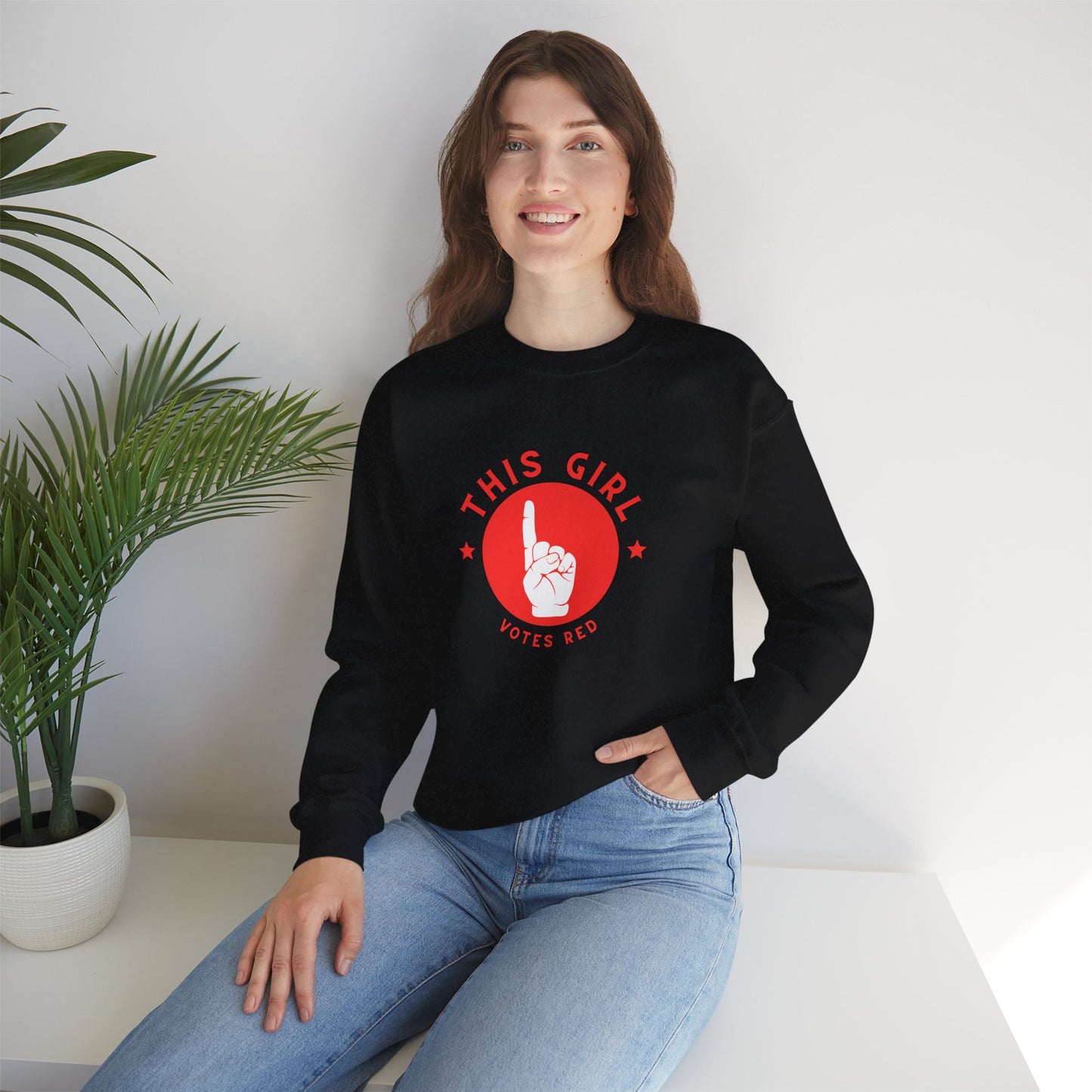This Girl Votes Red | Graphic Sweatshirt