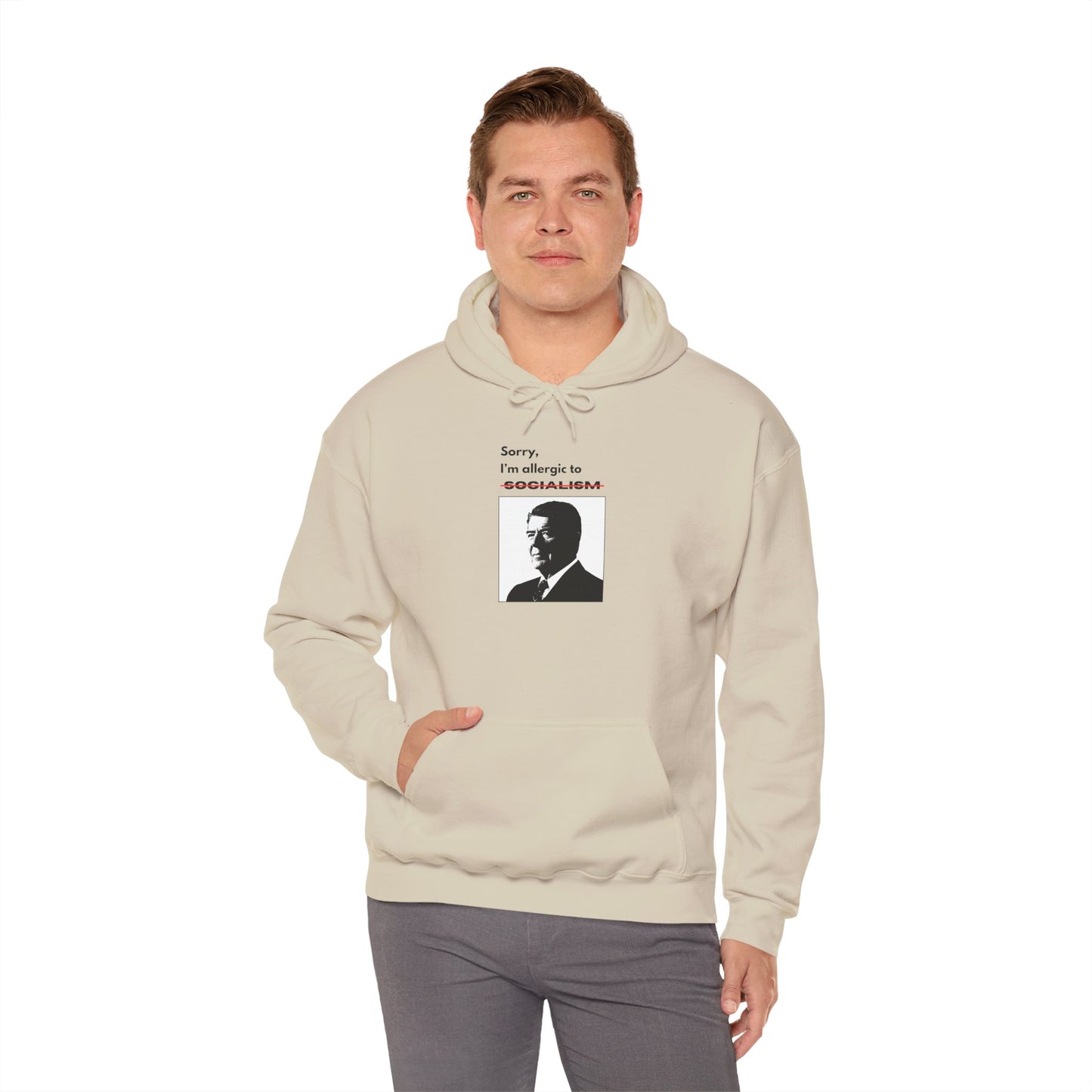 Allergic to Socialism | Graphic Hoodie