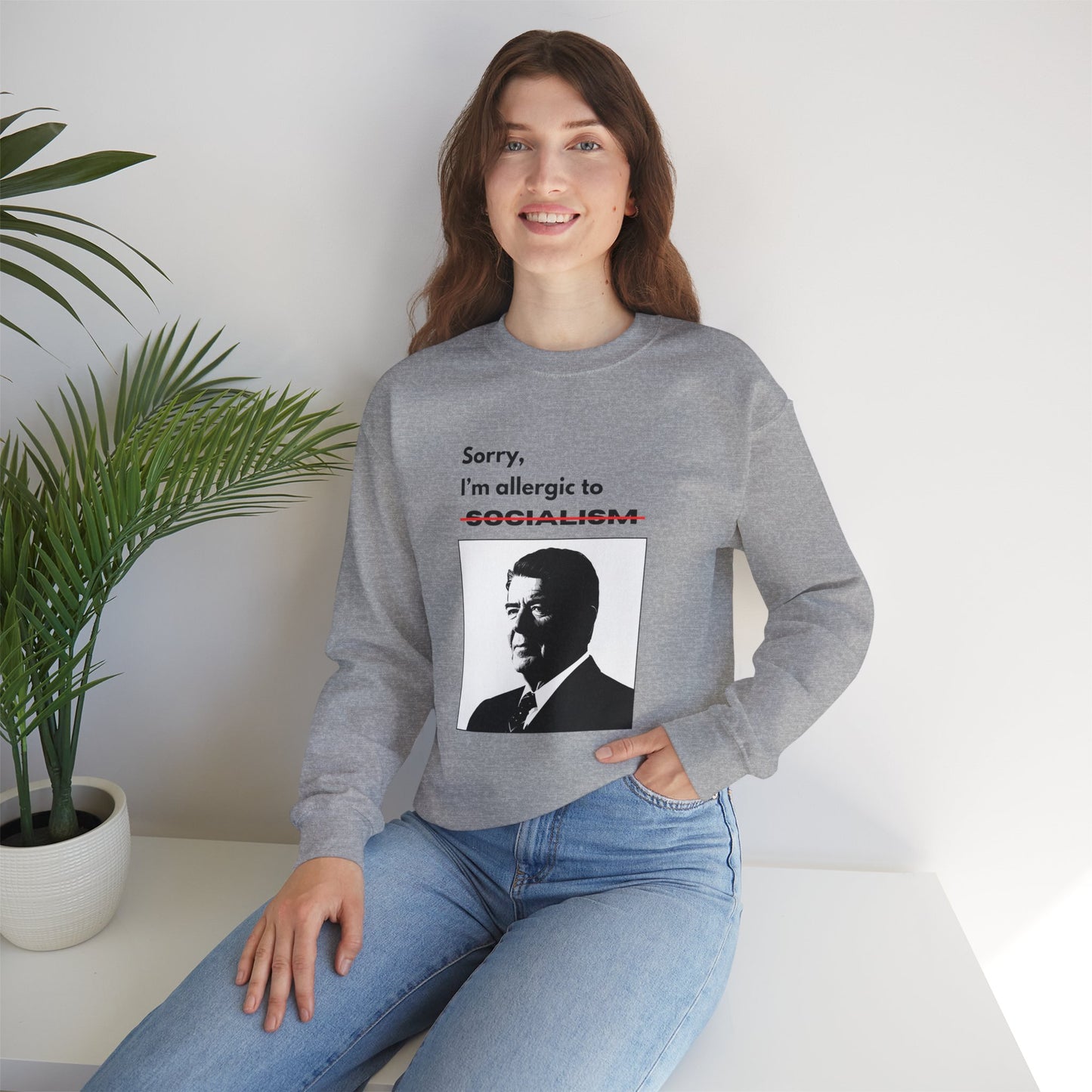 Allergic to Socialism | Graphic Sweatshirt