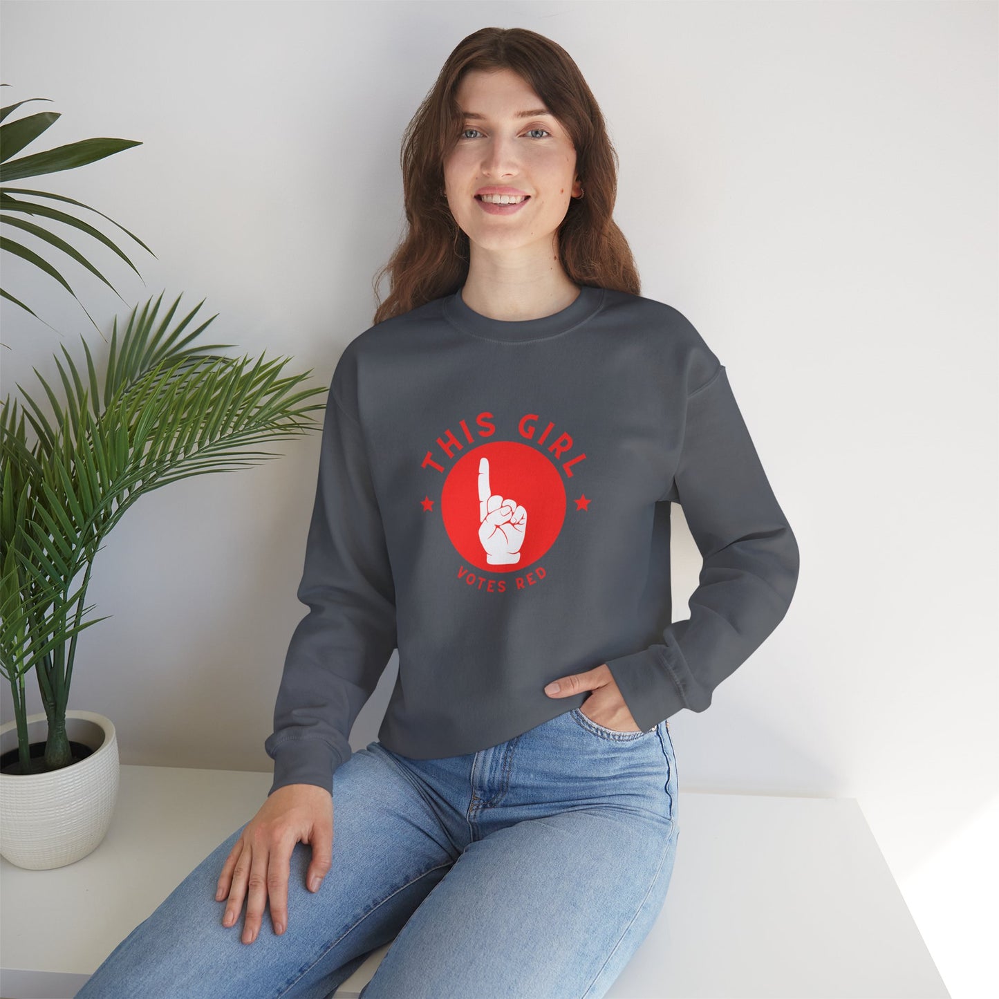 This Girl Votes Red | Graphic Sweatshirt