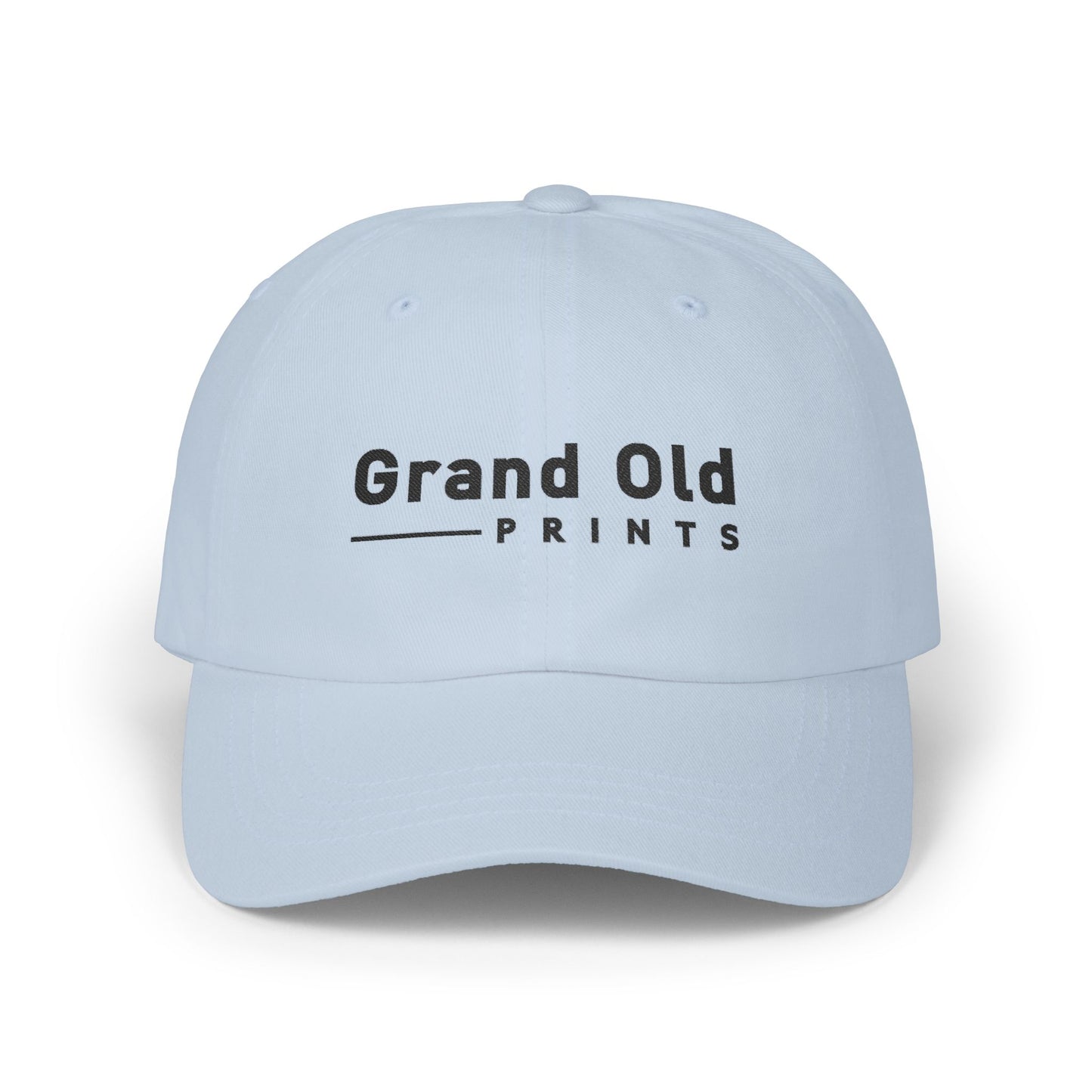 Grand Old Prints - Black Text | Classic Dad Cap