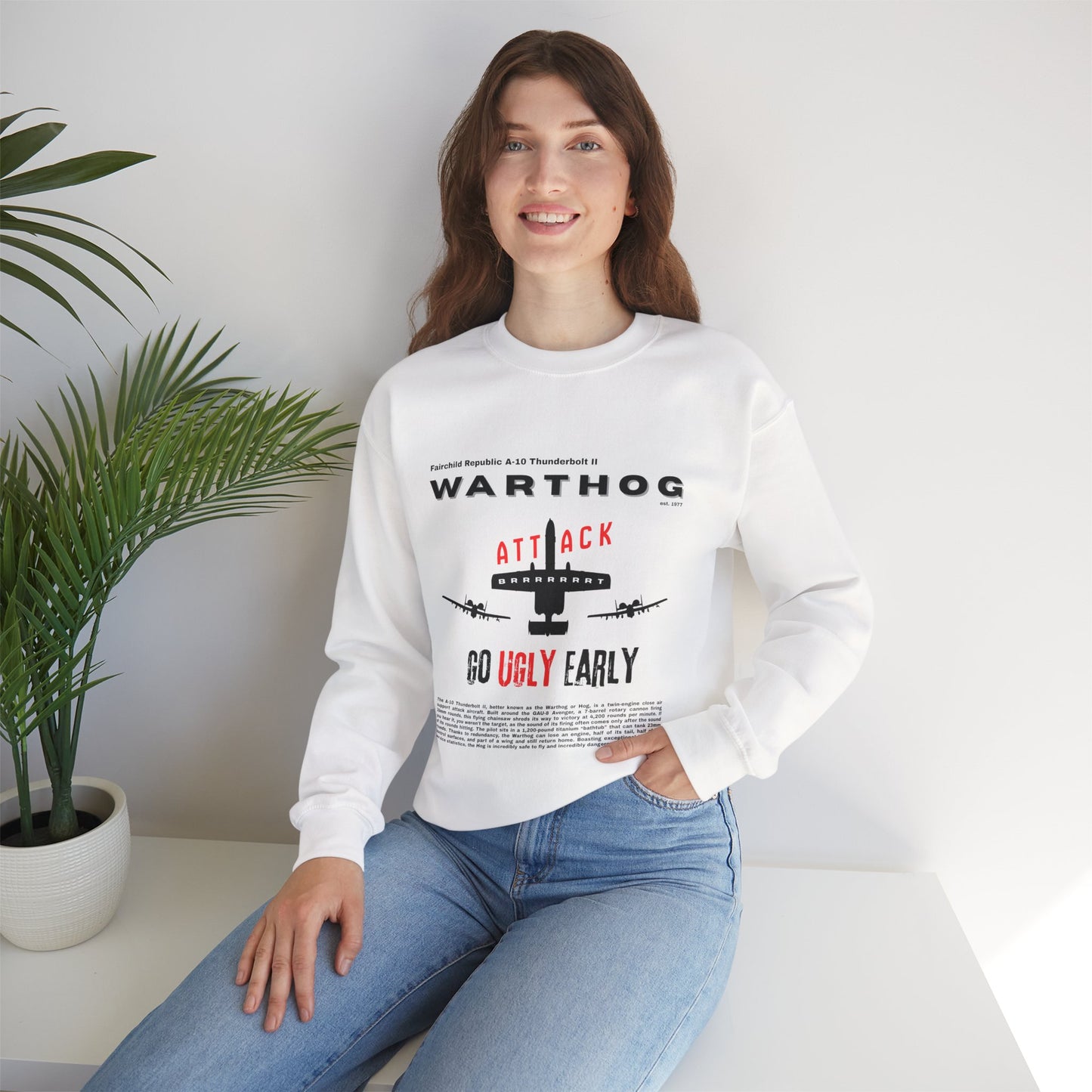 A-10 Thunderbolt "Warthog" | Graphic Sweatshirt