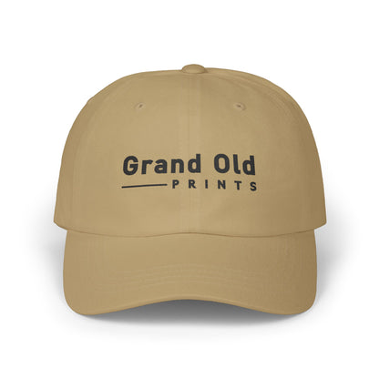 Grand Old Prints - Black Text | Classic Dad Cap