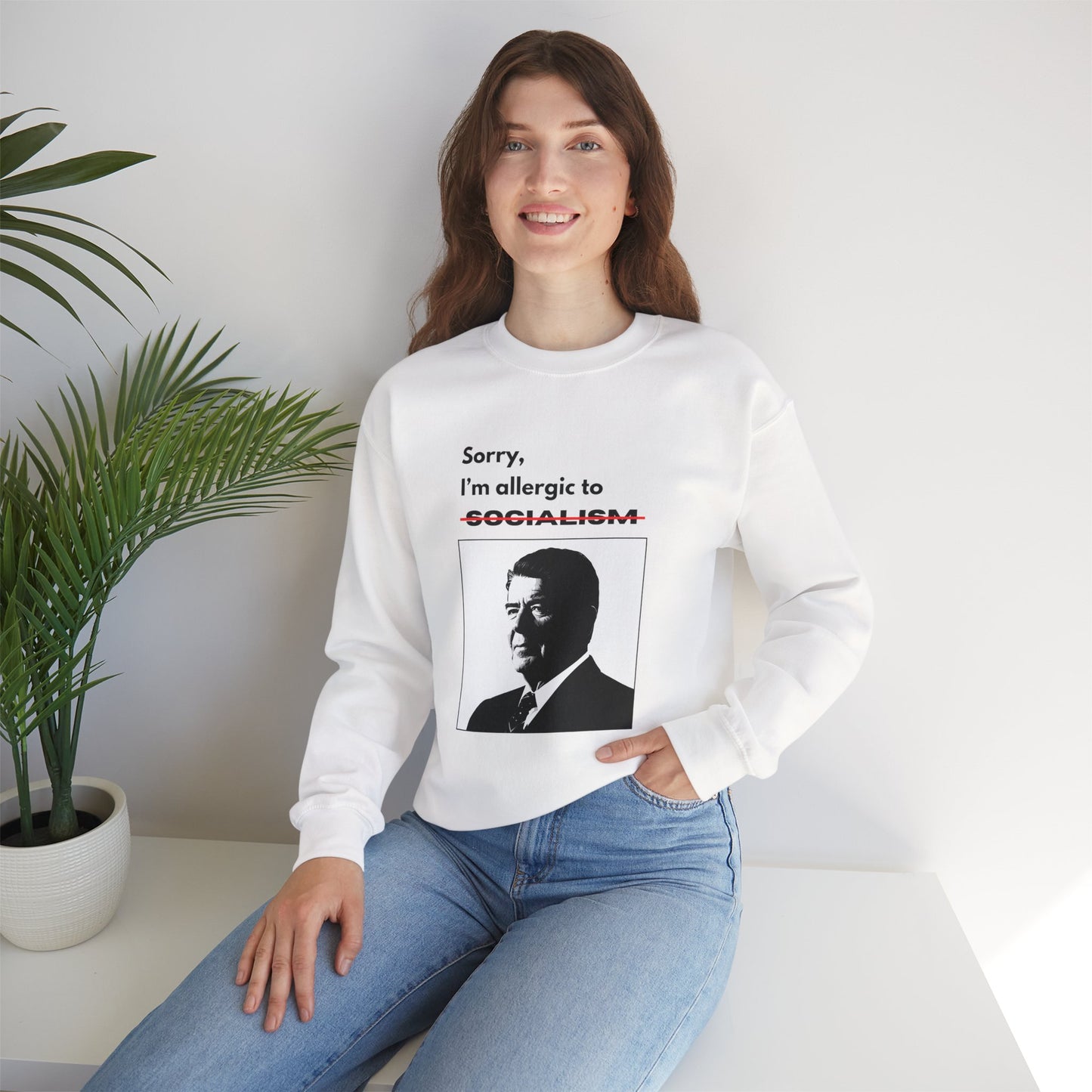 Allergic to Socialism | Graphic Sweatshirt