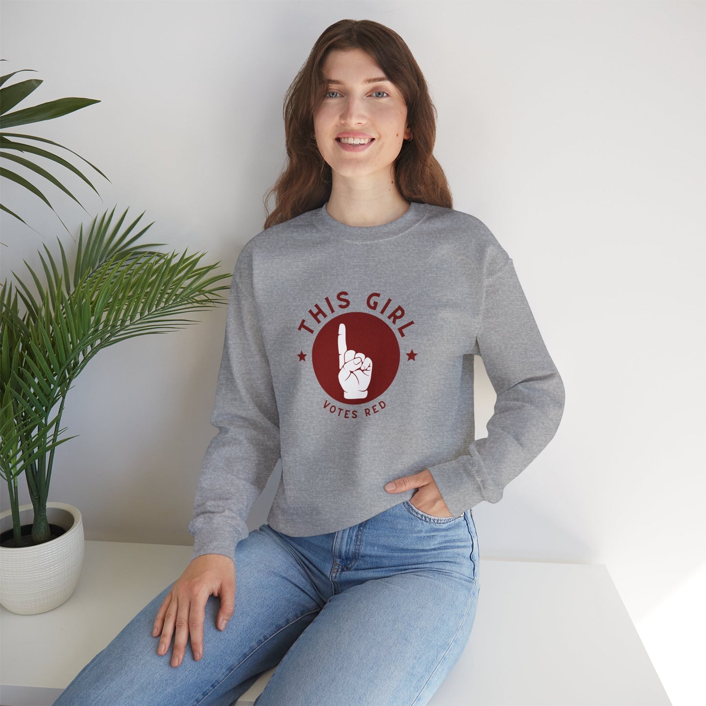 This Girl Votes Red | Graphic Sweatshirt