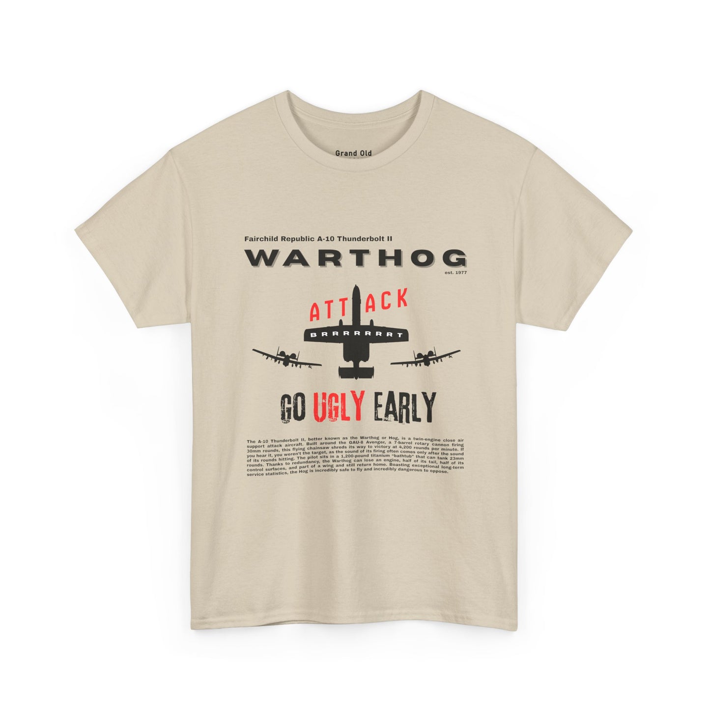 A-10 Thunderbolt "Warthog" | Graphic Tee