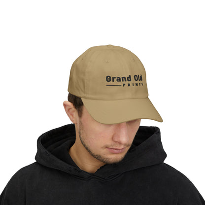 Grand Old Prints - Black Text | Classic Dad Cap