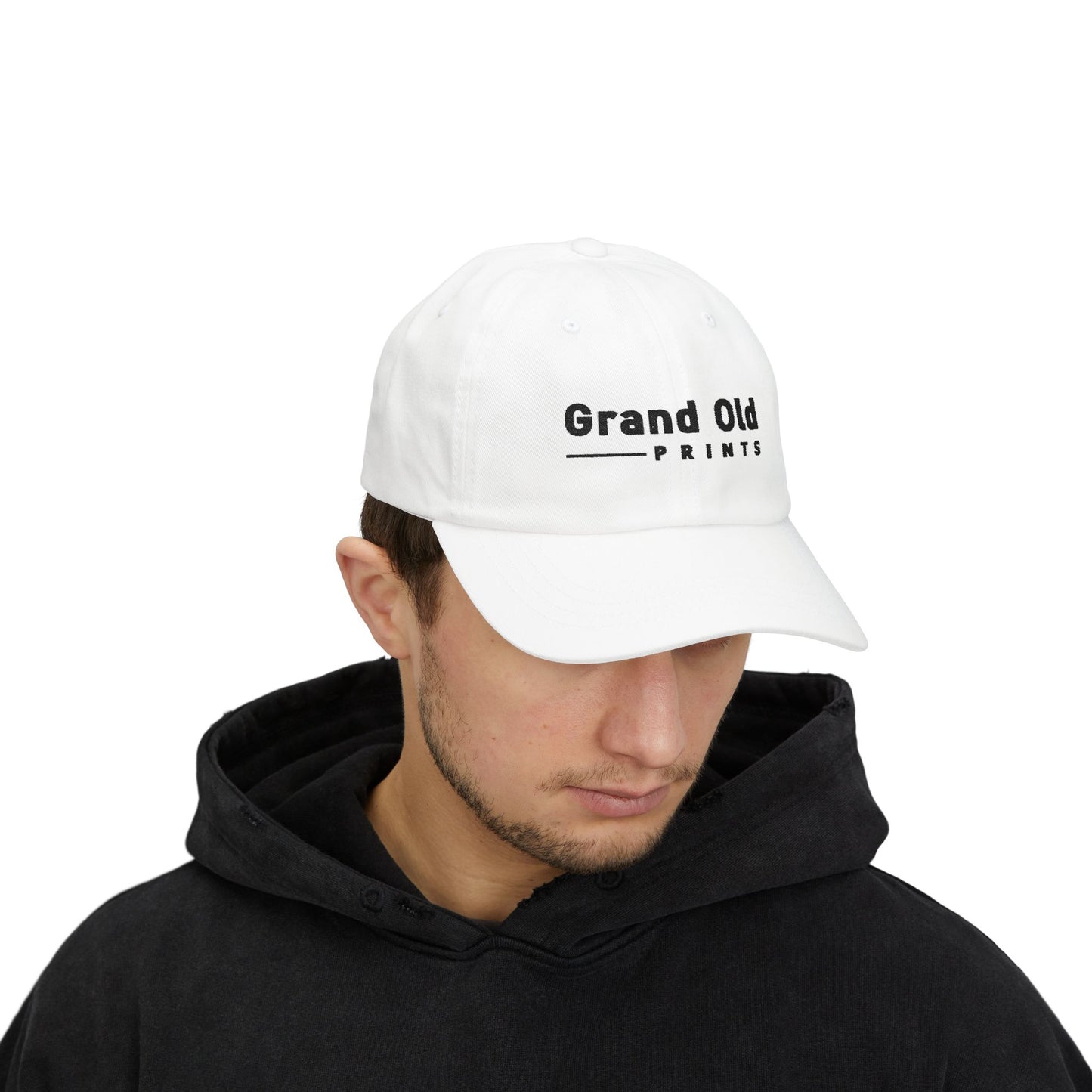 Grand Old Prints - Black Text | Classic Dad Cap