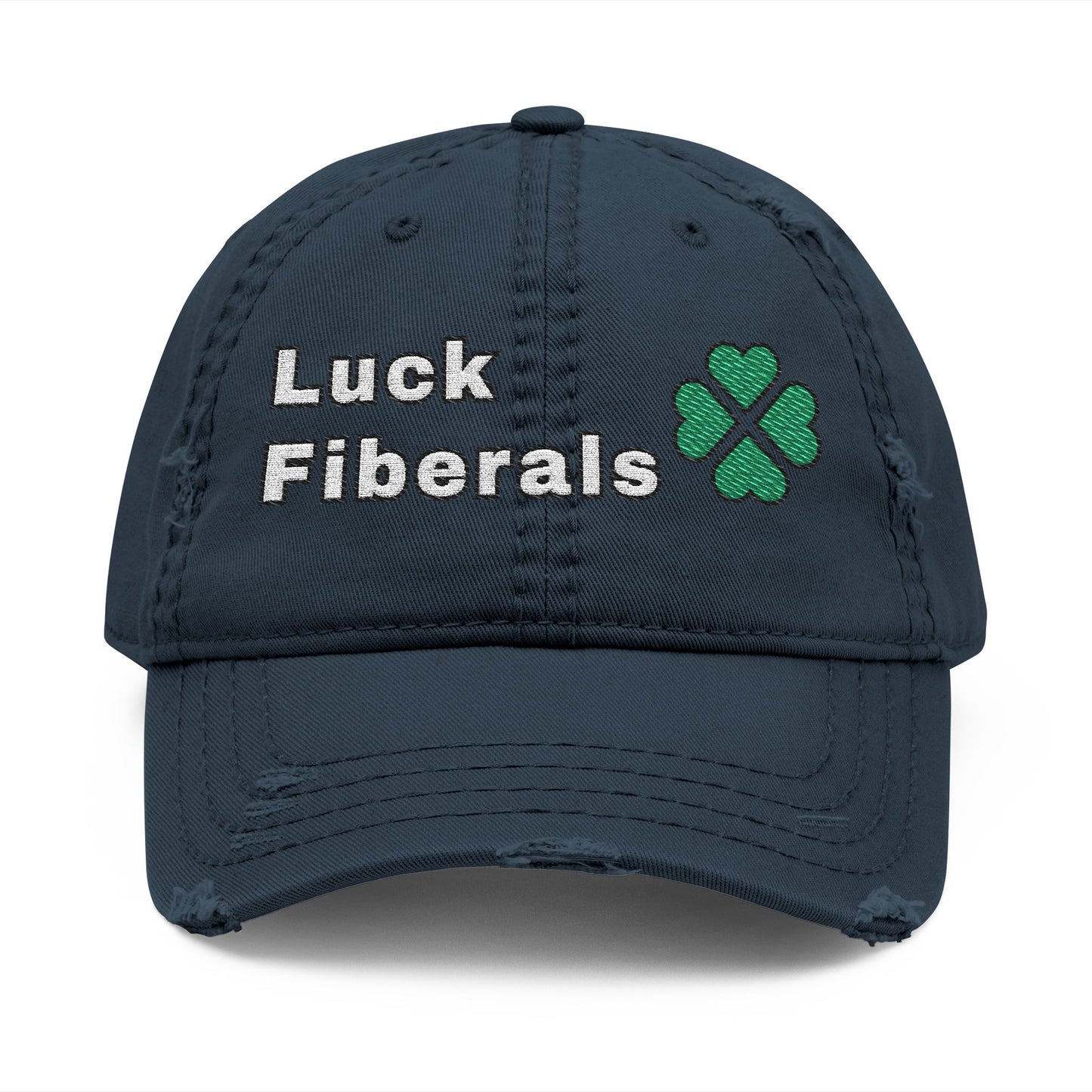 Luck Fiberals | Distressed Dad Hat