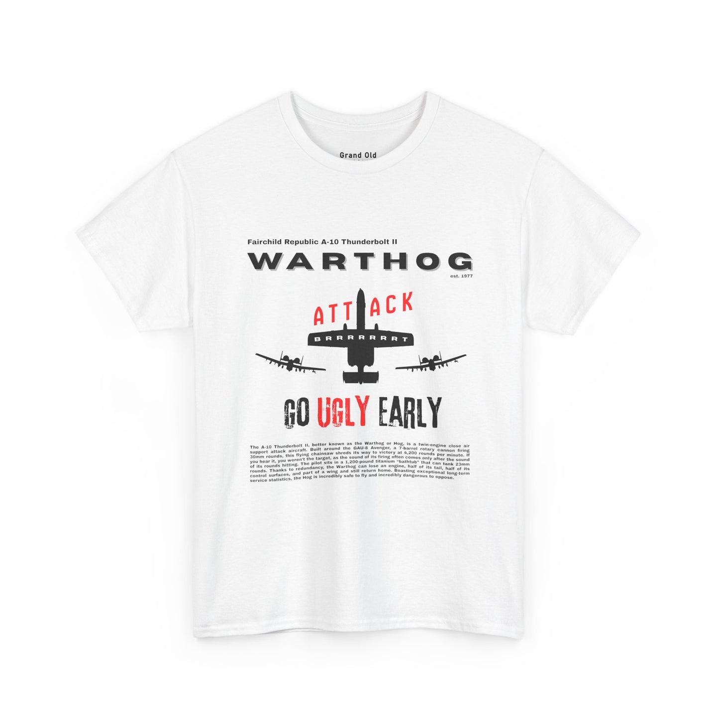 A-10 Thunderbolt "Warthog" | Graphic Tee