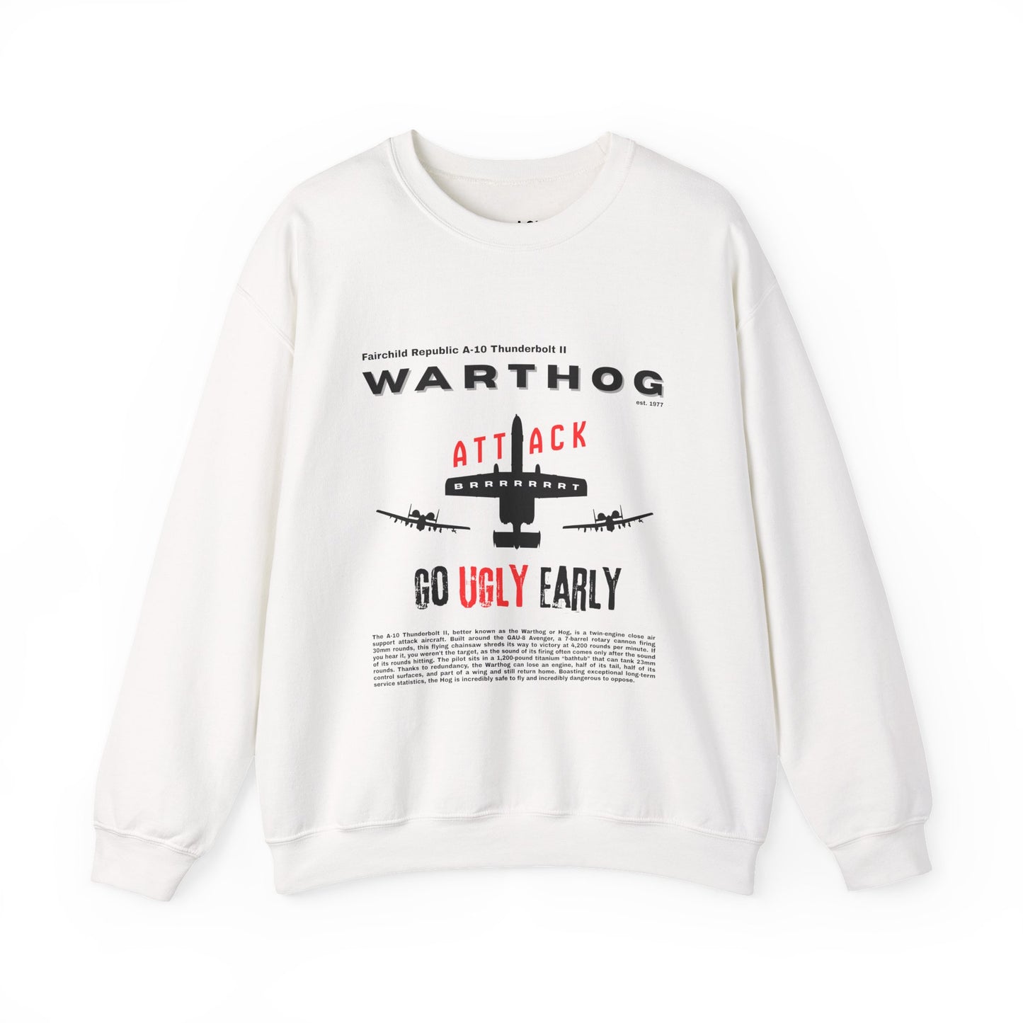 A-10 Thunderbolt "Warthog" | Graphic Sweatshirt