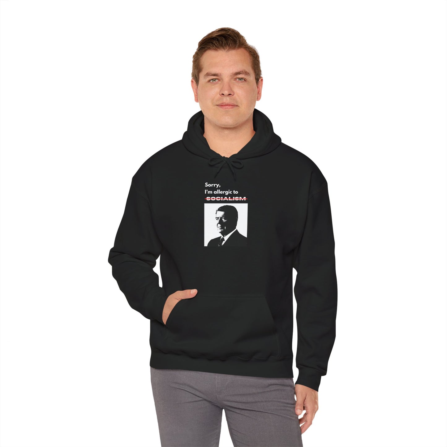 Allergic to Socialism | Graphic Hoodie