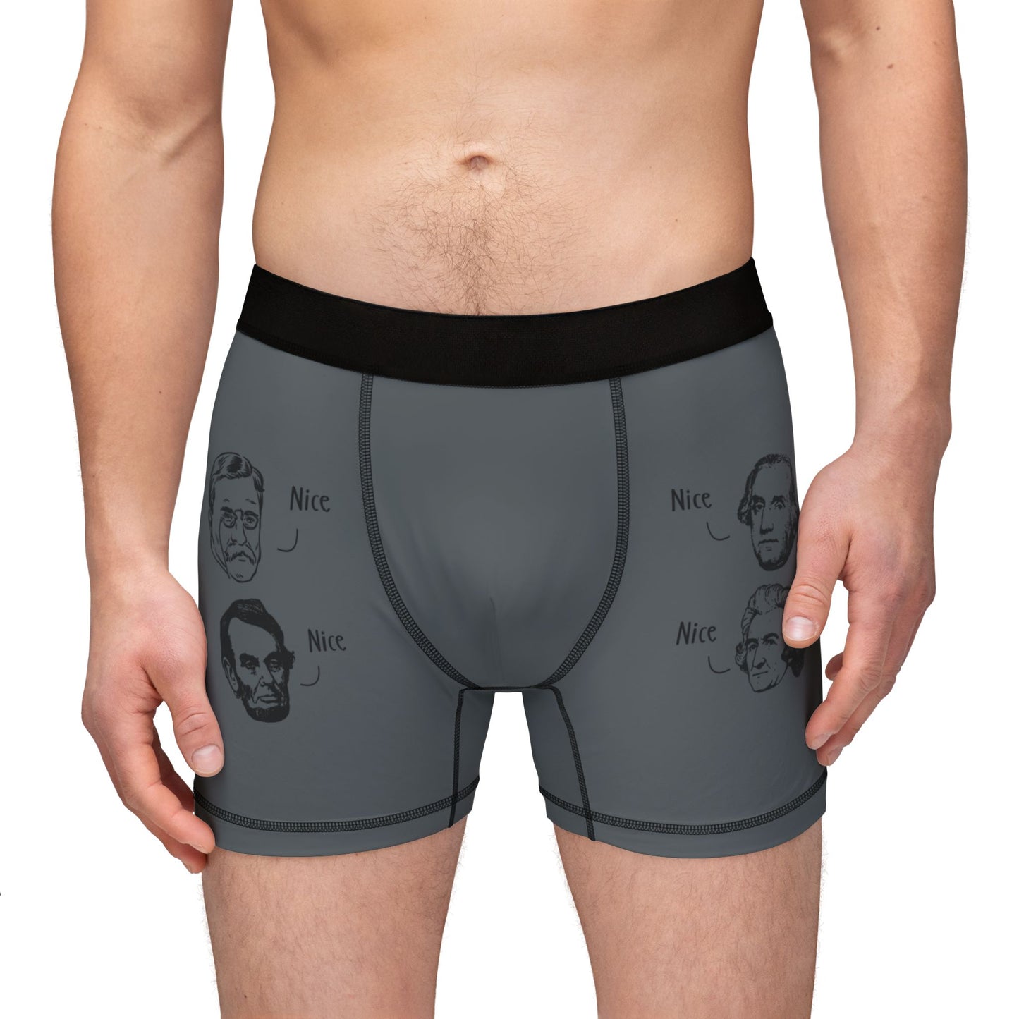 Rushmore Presidents (Monochrome) | Men's Boxers