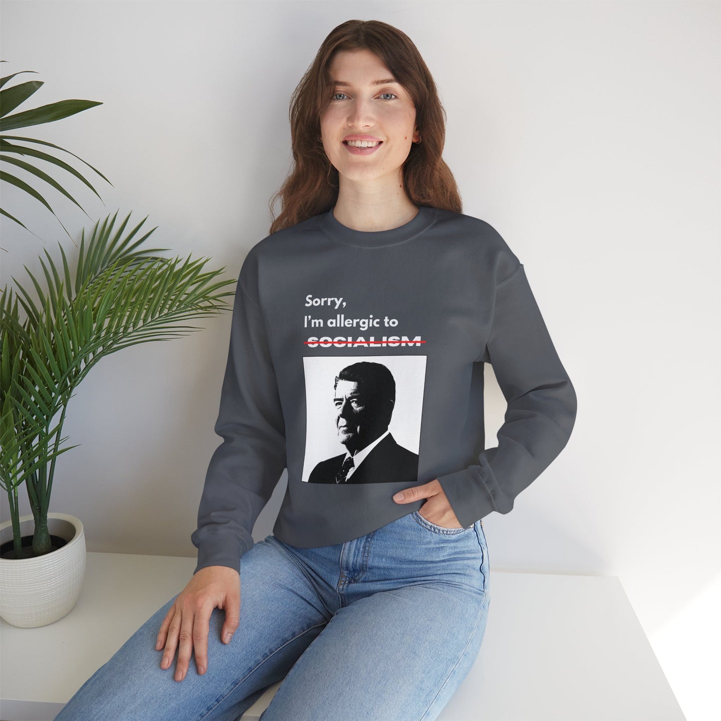 Allergic to Socialism | Graphic Sweatshirt