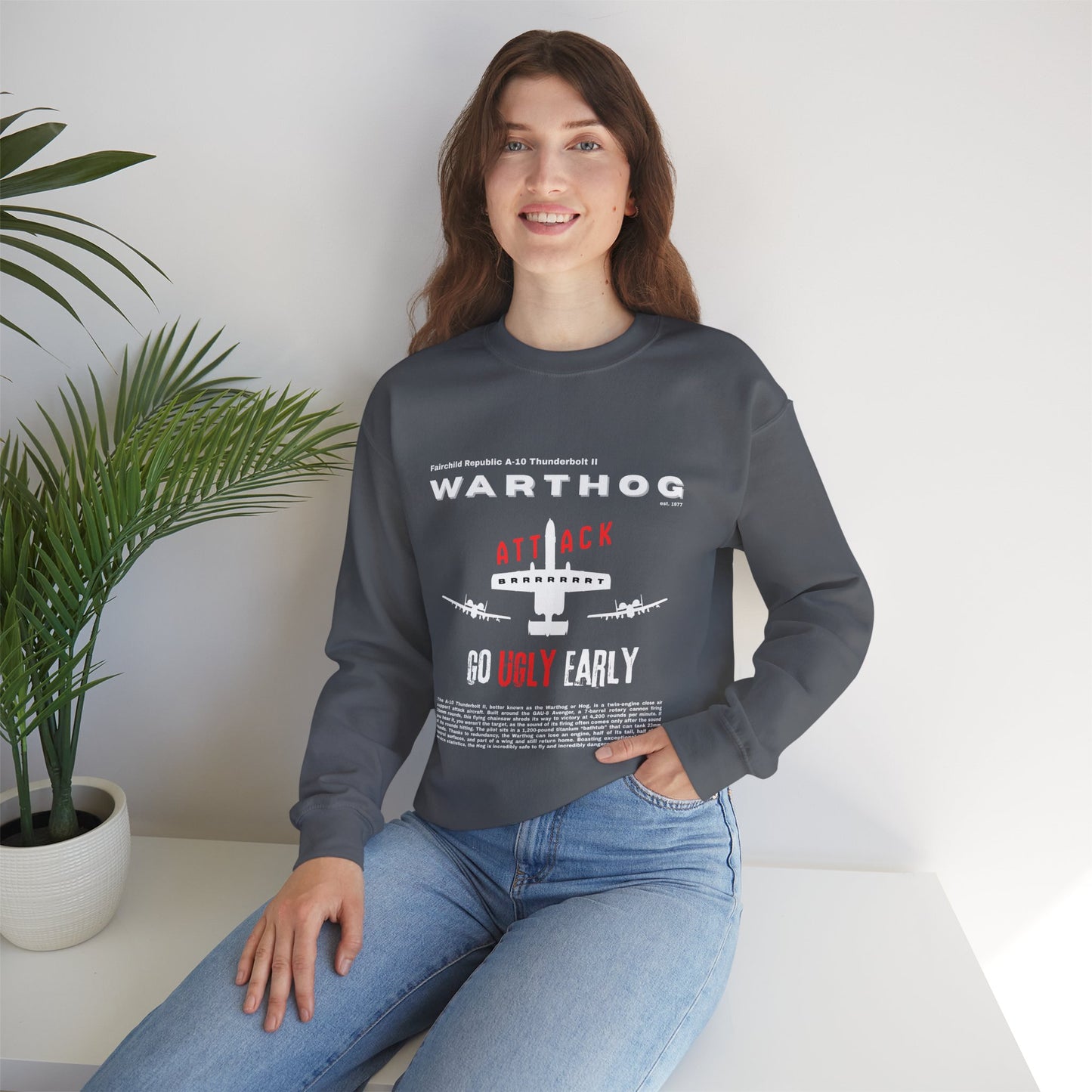 A-10 Thunderbolt "Warthog" | Graphic Sweatshirt