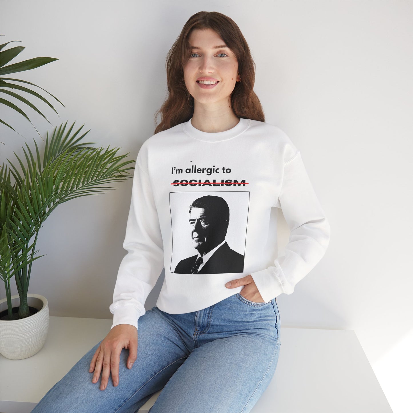 Allergic to Socialism | Graphic Sweatshirt