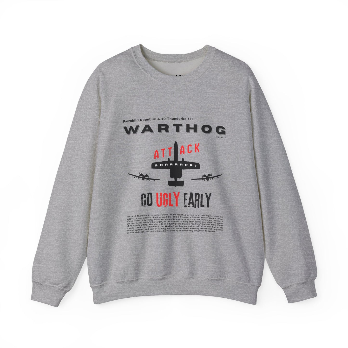 A-10 Thunderbolt "Warthog" | Graphic Sweatshirt
