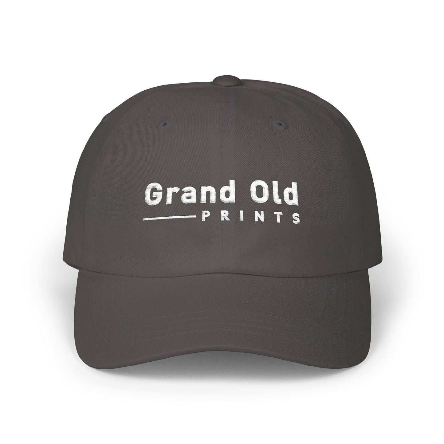 Grand Old Prints - White Text | Classic Dad Cap