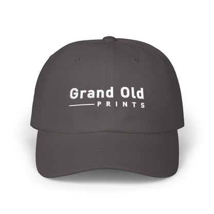 Grand Old Prints - White Text | Classic Dad Cap