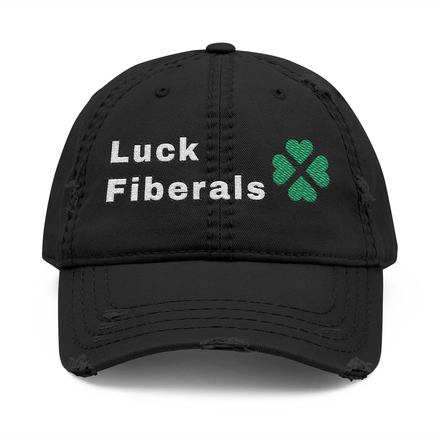 Luck Fiberals | Distressed Dad Hat