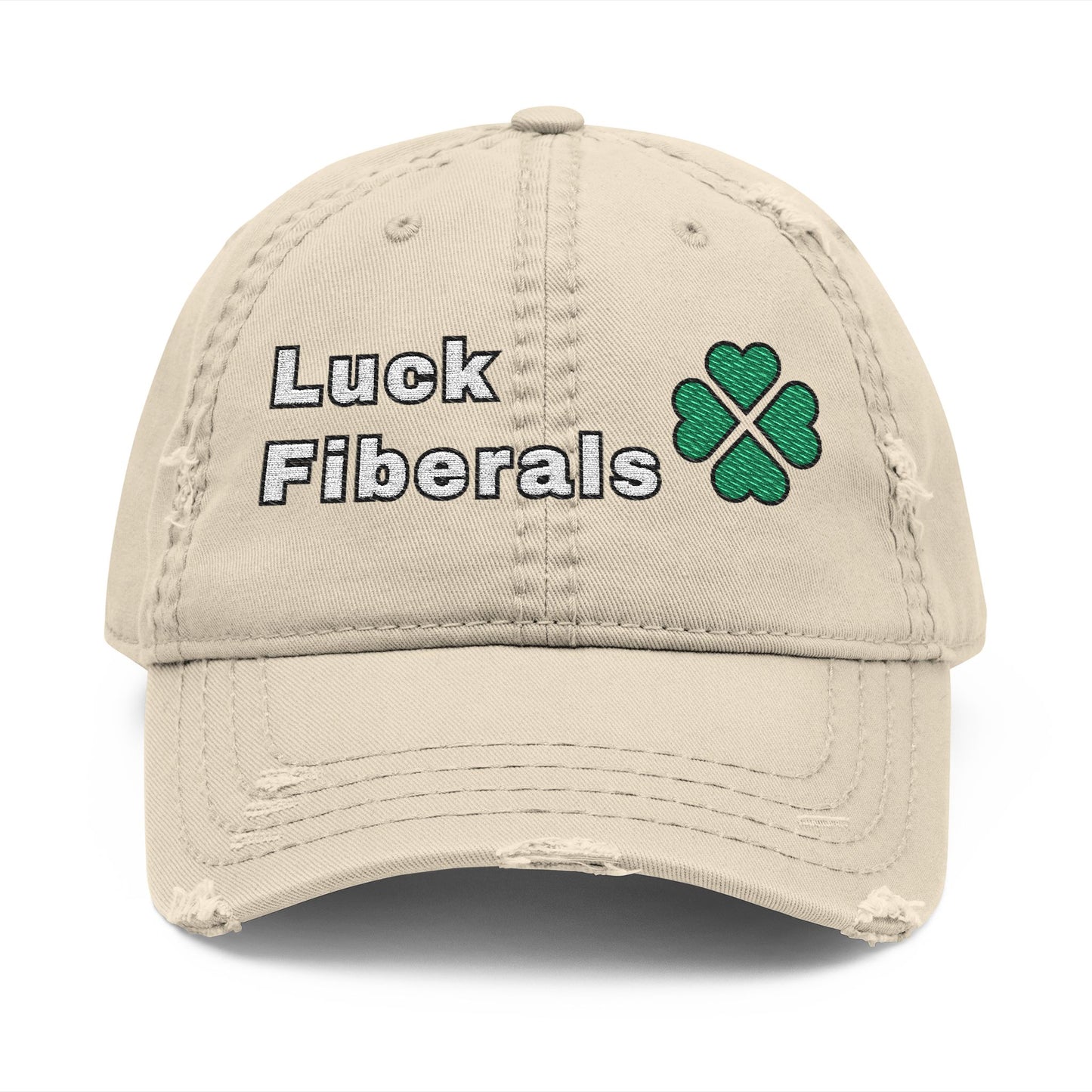Luck Fiberals | Distressed Dad Hat