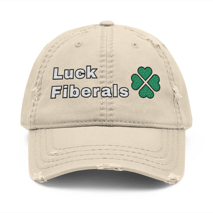 Luck Fiberals | Distressed Dad Hat