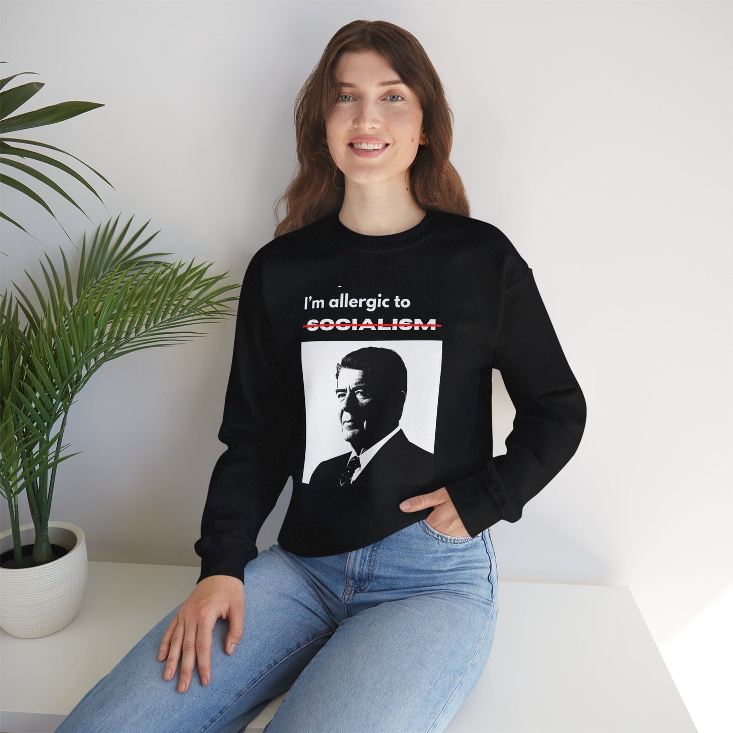 Allergic to Socialism | Graphic Sweatshirt